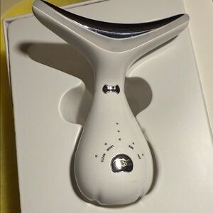 White and Silver Skincare Device